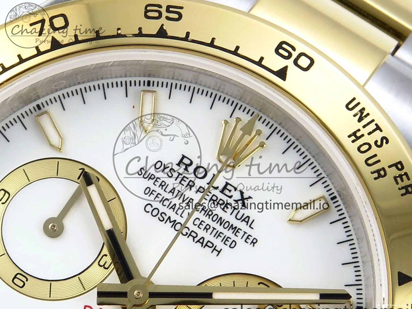 Good Copy Rolex Watches Best on Edition QF 721 V 1:1 Daytona AllSeason SH4131 YG SS Braclet White Dial 126503 1222